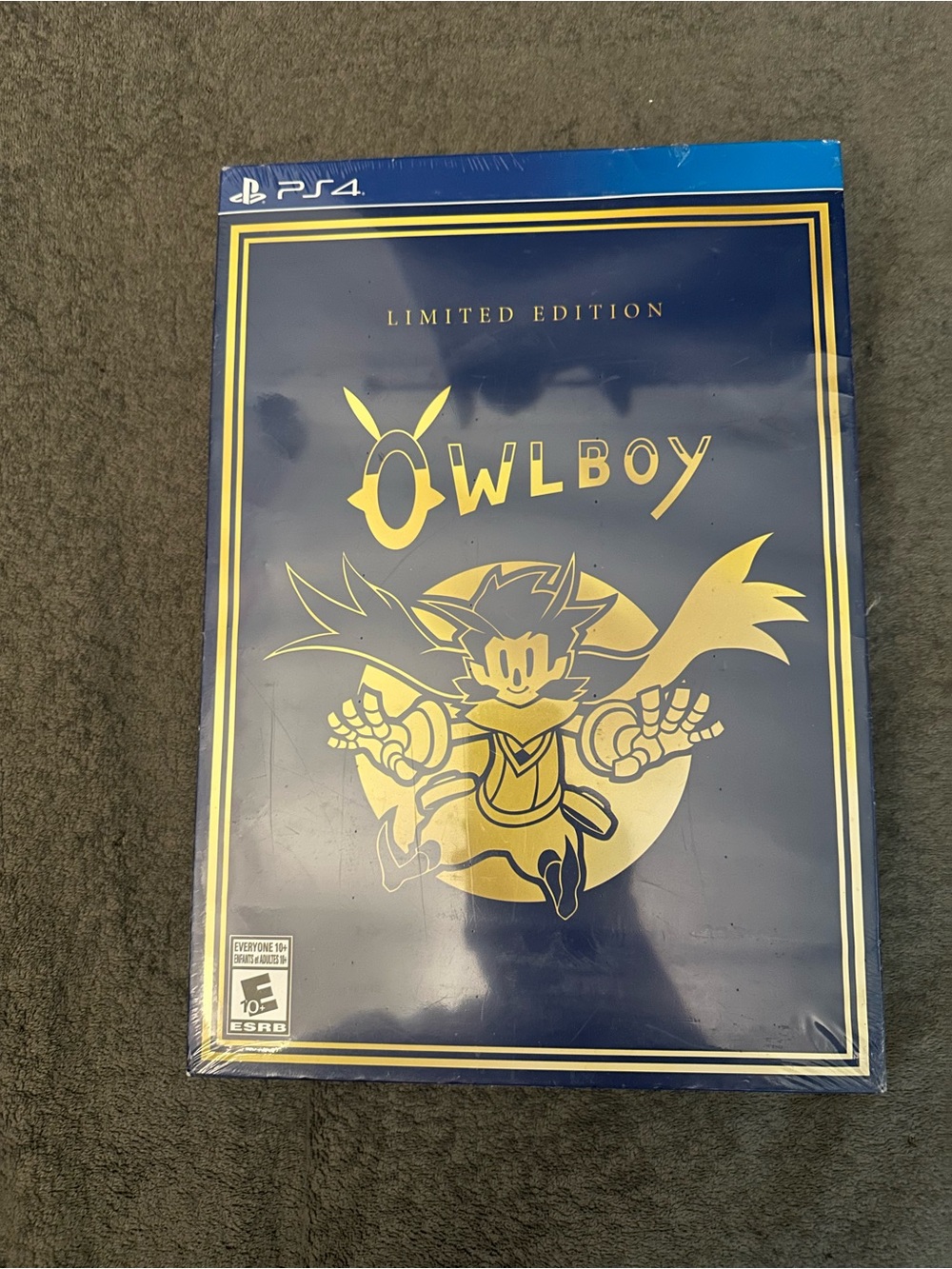 Sony PS4 Owlboy Limited Edition — Navy & Gold Artwork